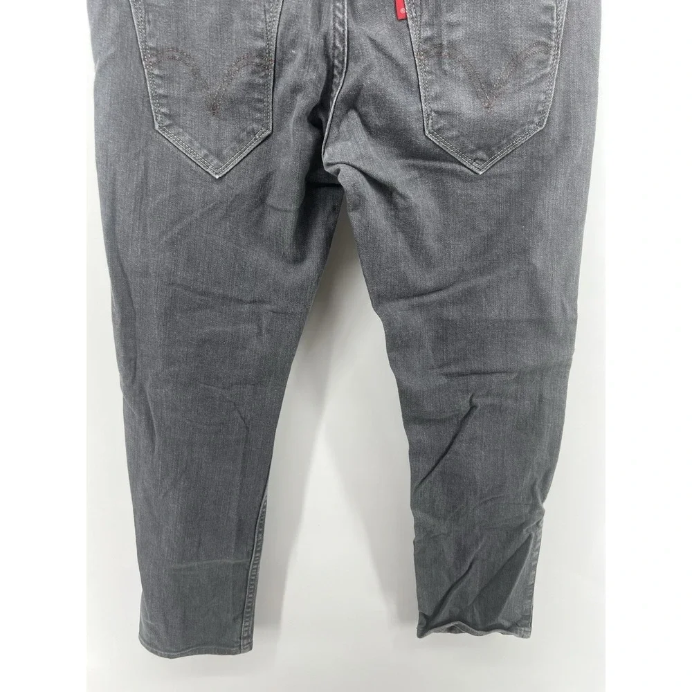 Levis 511 Skinny Jeans Gray Buckles Tagged 33/30 Actual 33/29.5 Stretch Mens